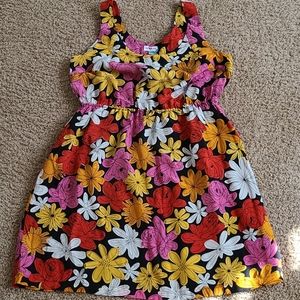 Anthropologie Floral Silk Dress